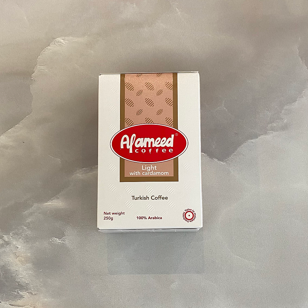 ALAMEED COFFEE LIGHT WITH CARDAM 250GX20P